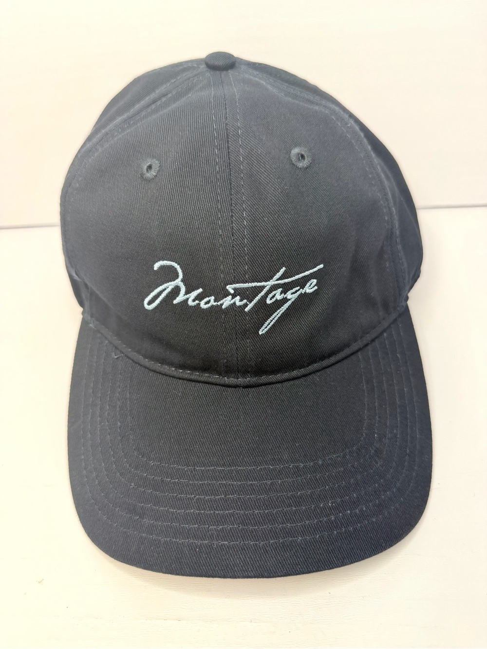 Montage Laguna Beach Dark Blue Embroidered Logo Adjustable Strapback Hat Cap